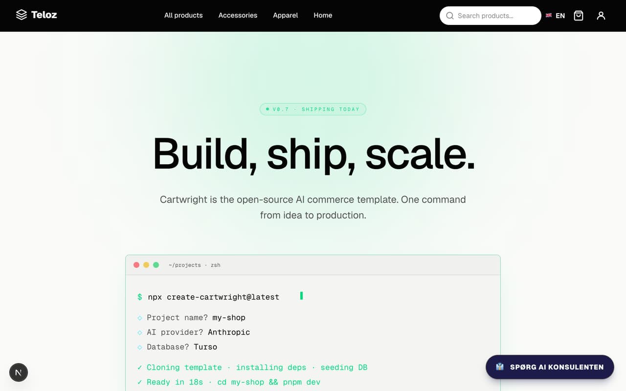 Stack (Cartwright Studio) — homepage preview